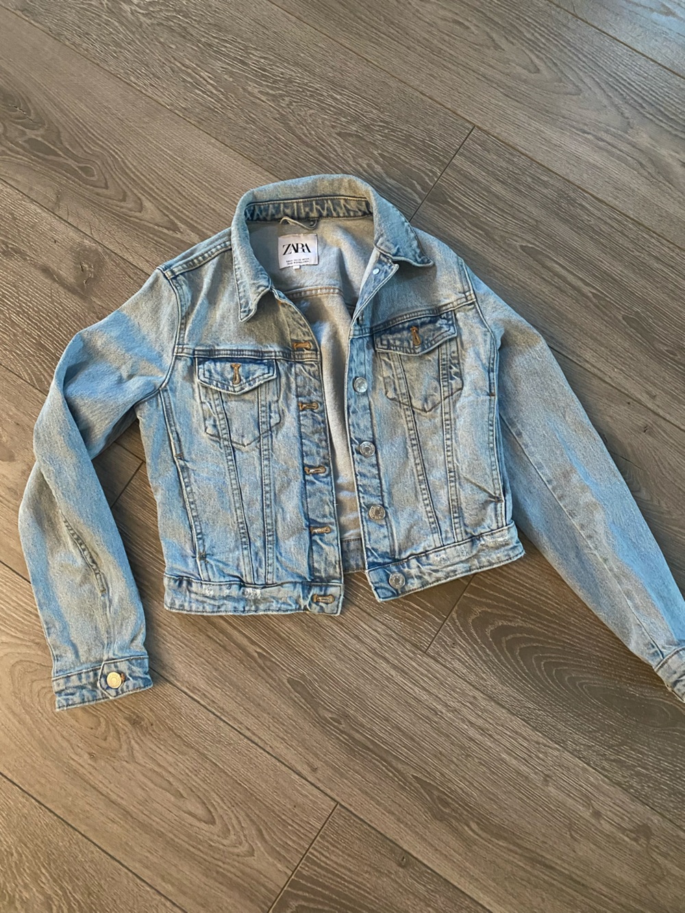 ZARA Light Wash Denim Jacket